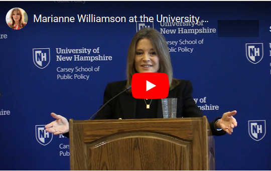 We'd Better Politicize Love: "First We Feed The Children"  - Marianne Williamson